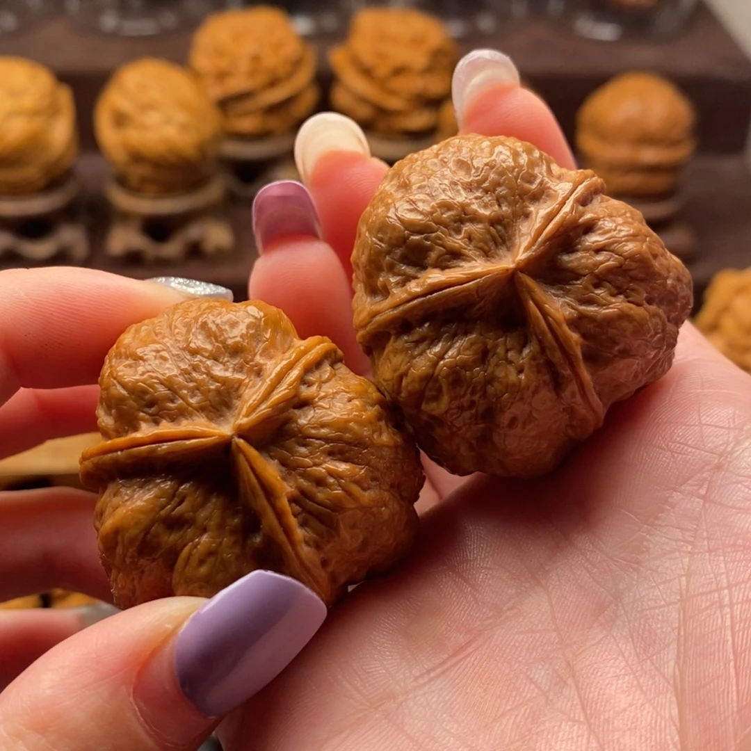 文玩核桃把件40大三棱