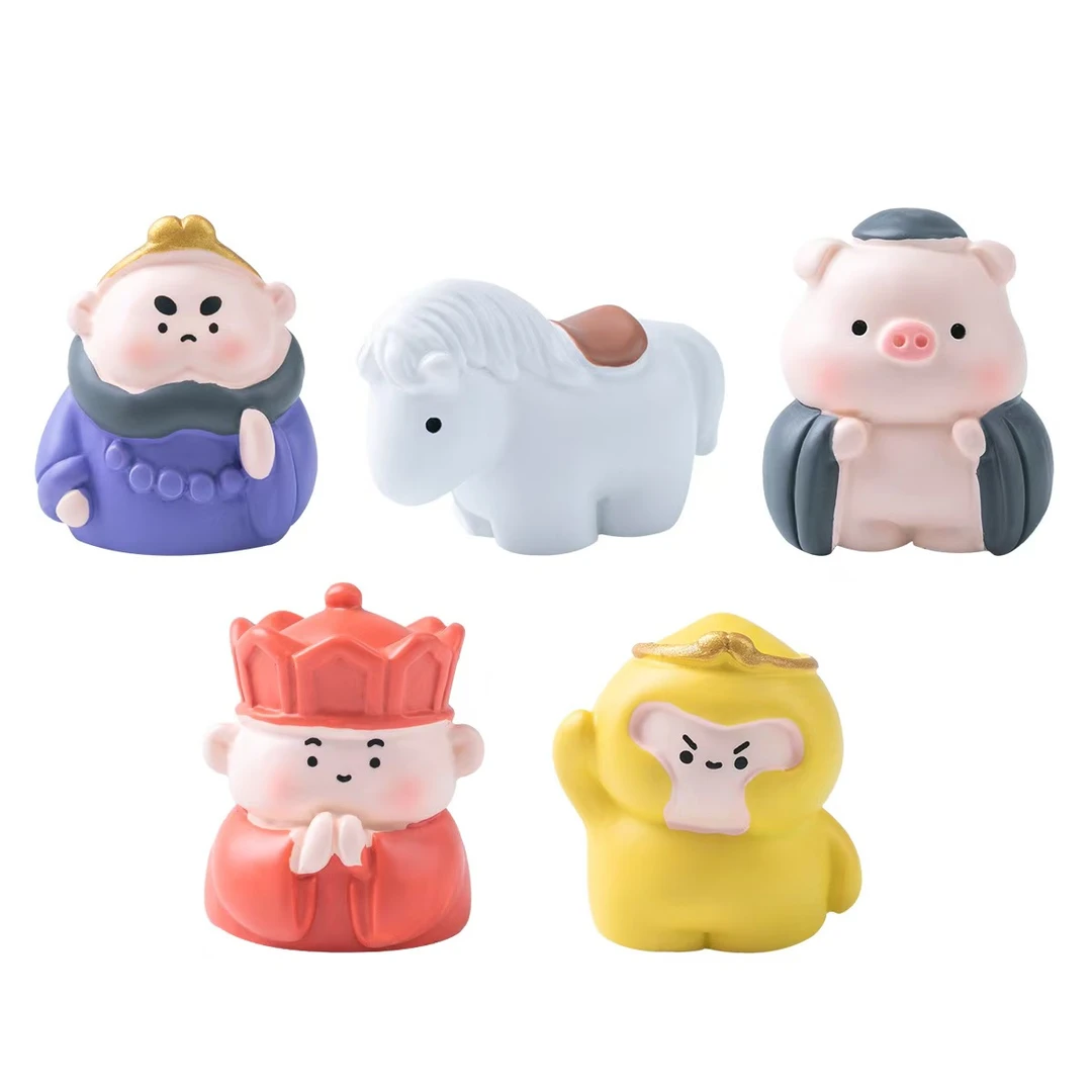 西游记可爱师徒四人加白龙马悟空树脂摆件创意学生网红