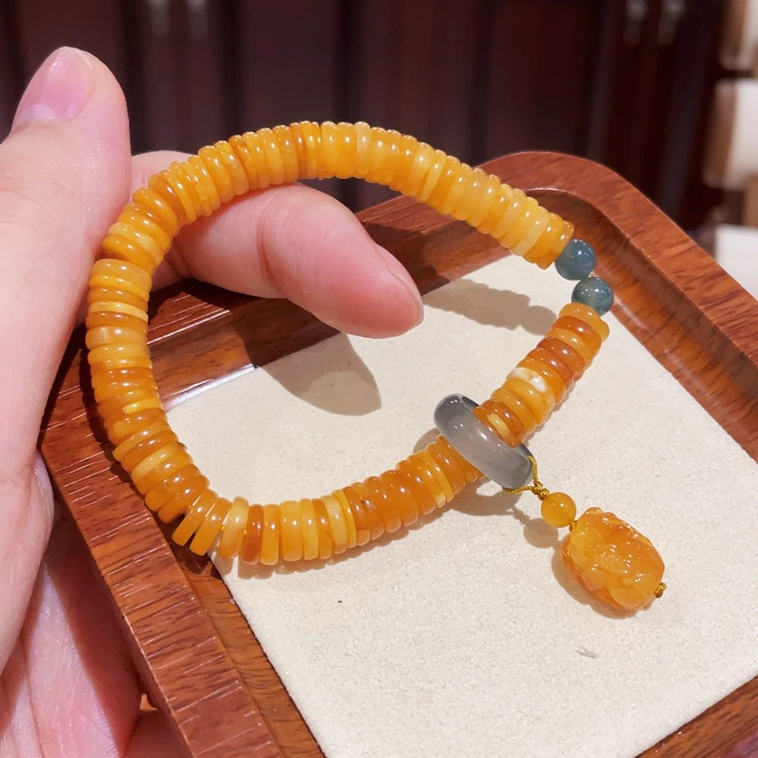 蜜蜡手链未镶嵌手串