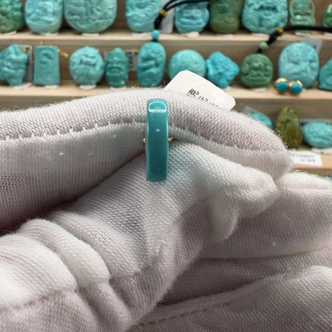 未镶嵌绿松石直切珠12x3.3mm