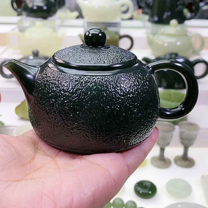 未镶嵌和田玉挂件茶壶200m l