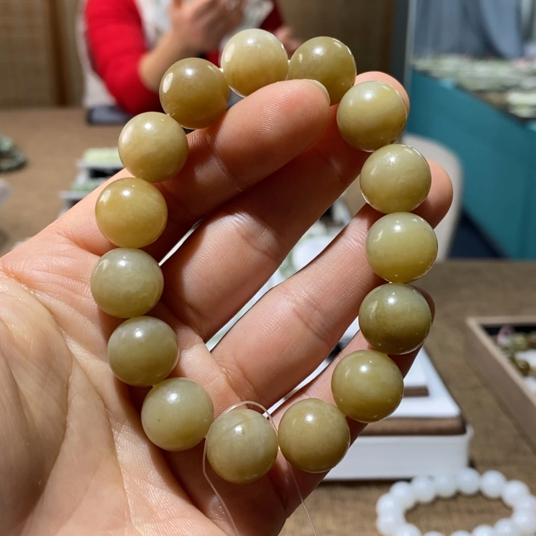 和田玉未镶嵌手链14