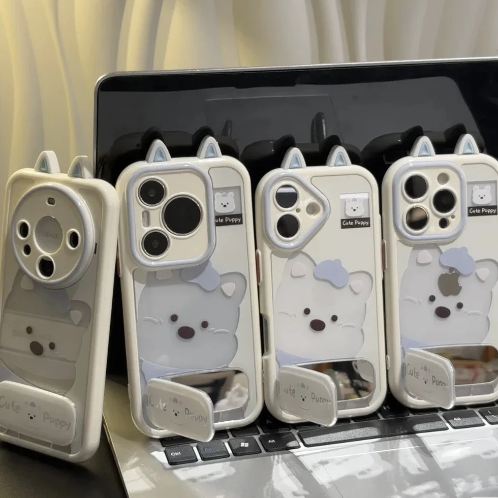 蓝耳朵狗适用苹果iphone小米15/14/13promax防摔vivo华为oppo