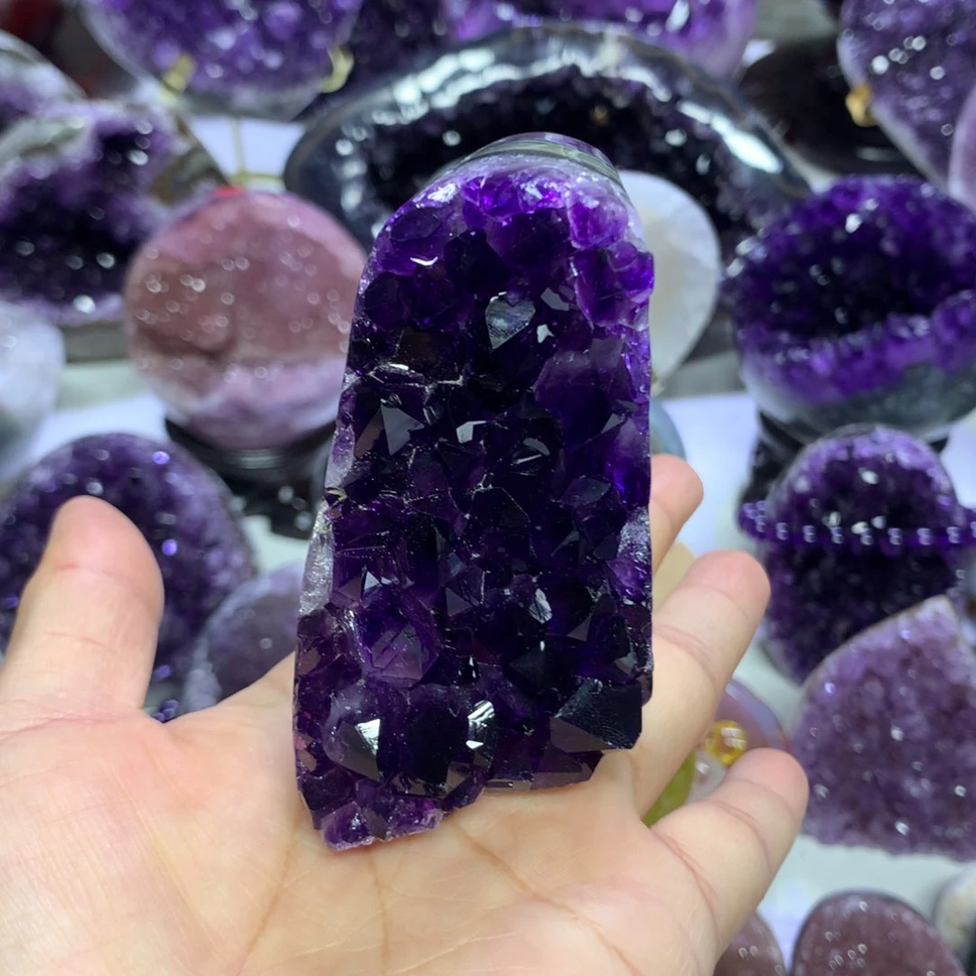 紫晶摆件未镶嵌水晶