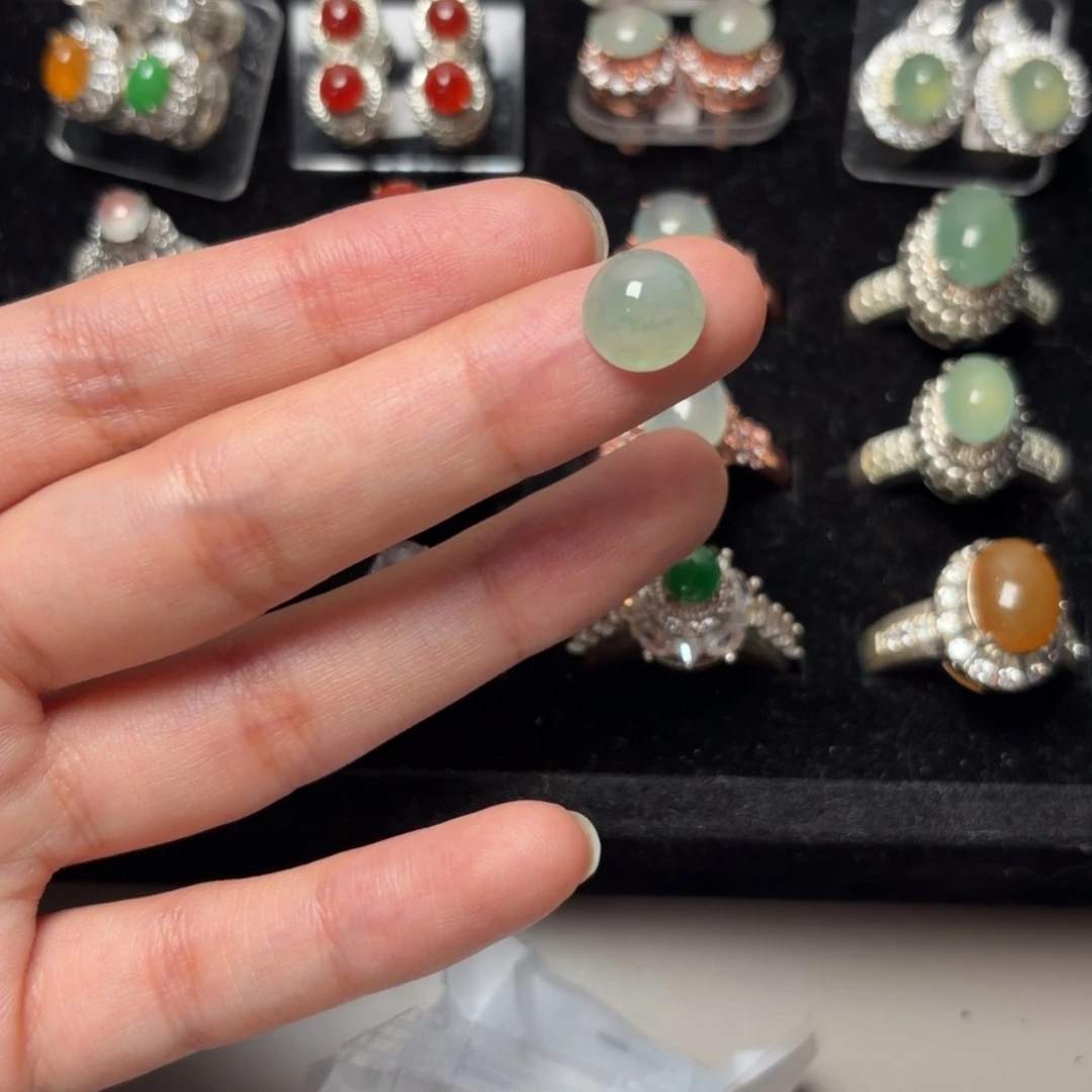 翡翠散珠翡翠裸石蛋面14号