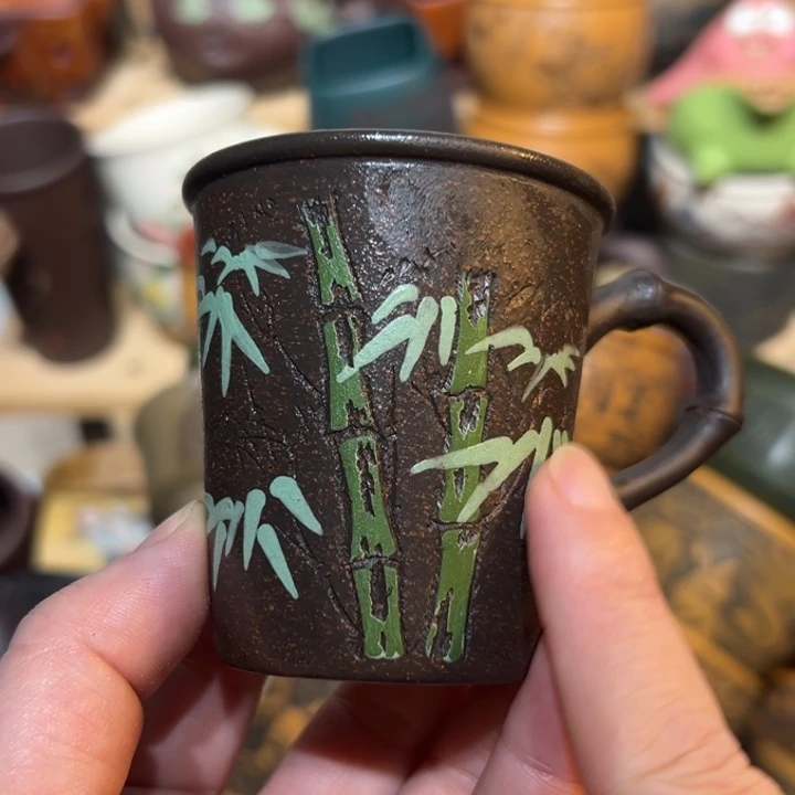 紫砂茶杯宜兴紫砂主人杯