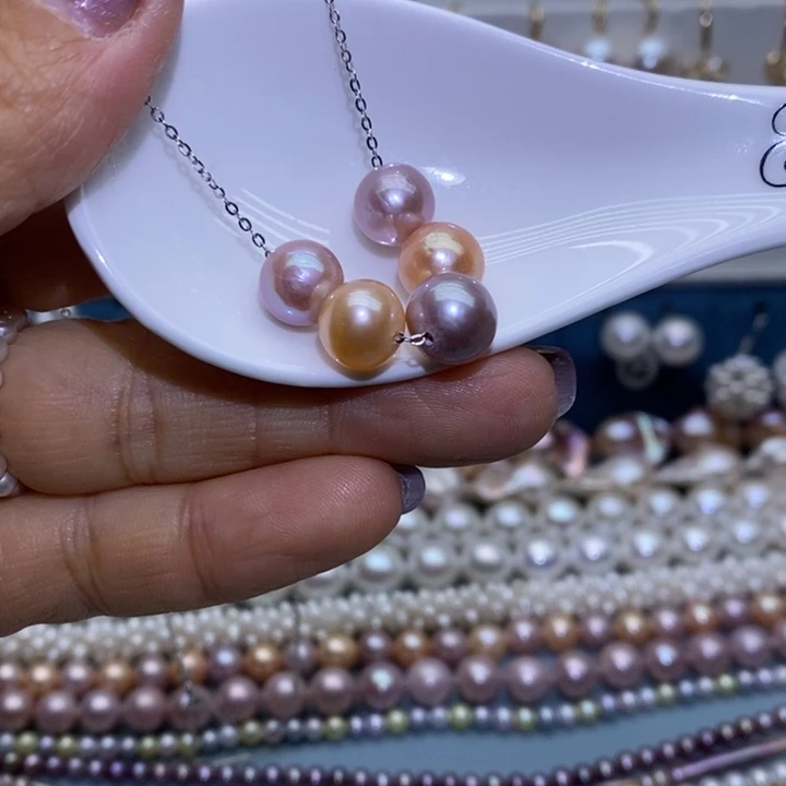 银S925镶嵌淡水珍珠首饰珠宝