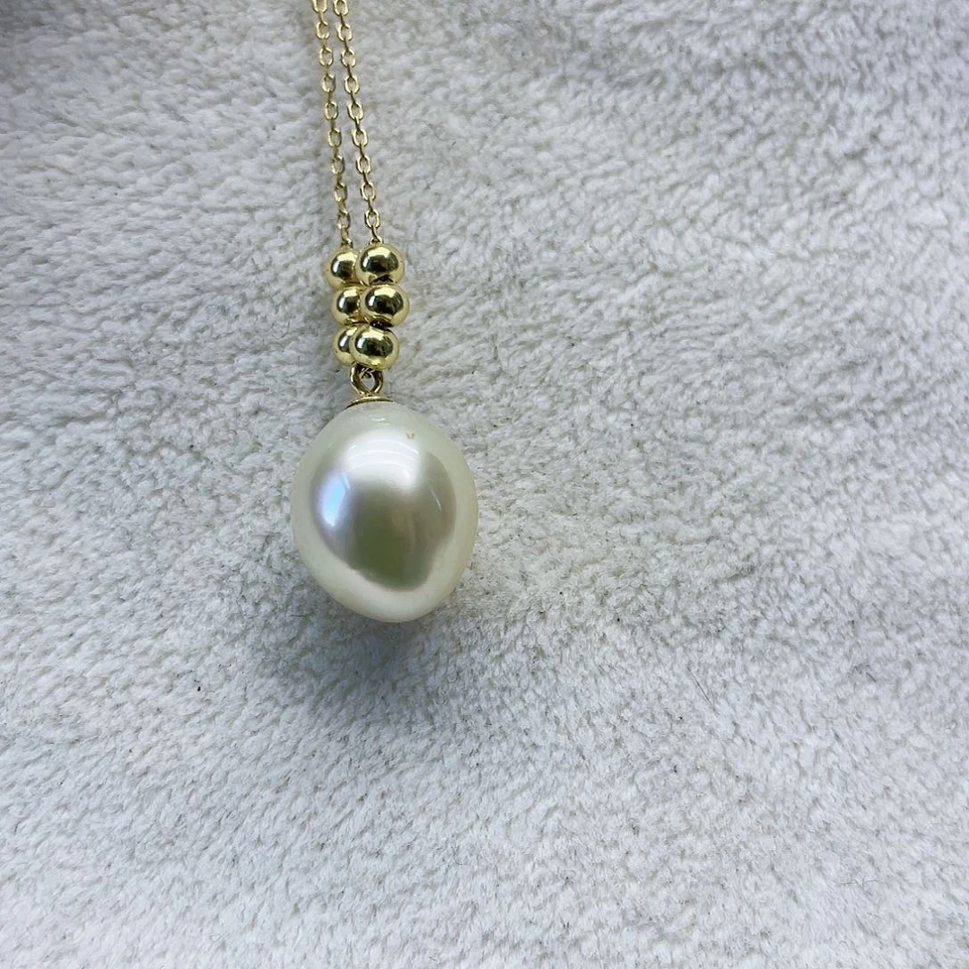 海水珍珠颈饰银S925镶嵌