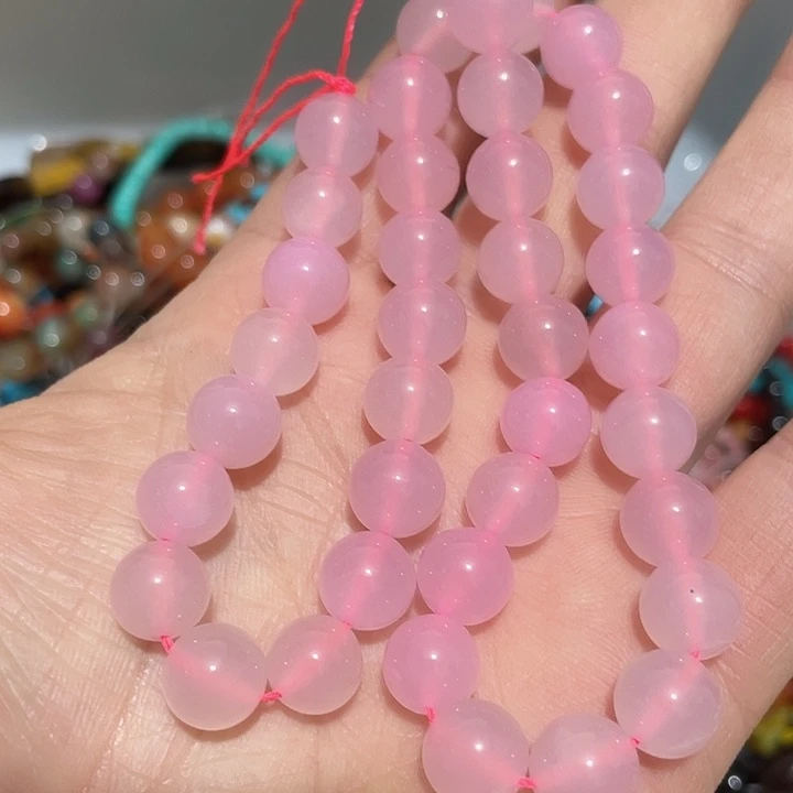 玛瑙/玉髓未镶嵌珠宝半成品玛瑙卡10粉色