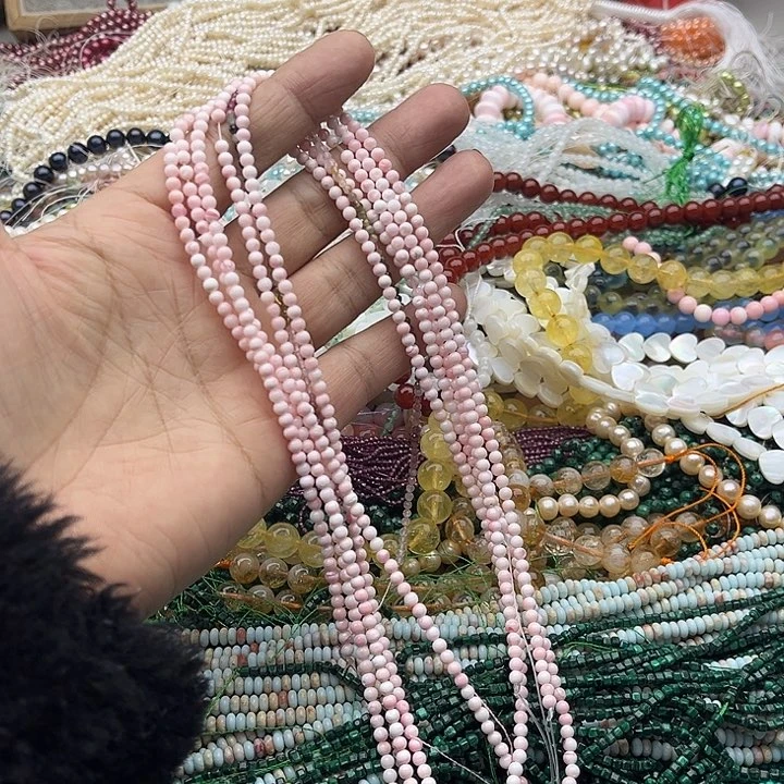 玛瑙/玉髓珠宝半成品未镶嵌一条3mm女王 贝