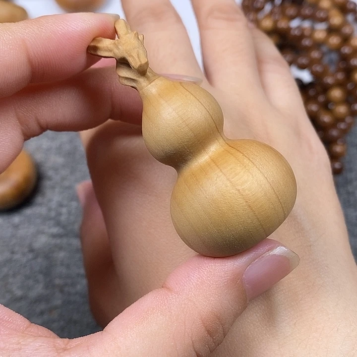 檀香木手串/手链老山檀香雕刻龙头大葫芦