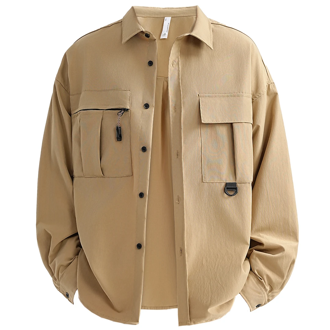 ZMOH春秋山系户外机能衬衫运动露营旅游男女日系工装衬衣外套