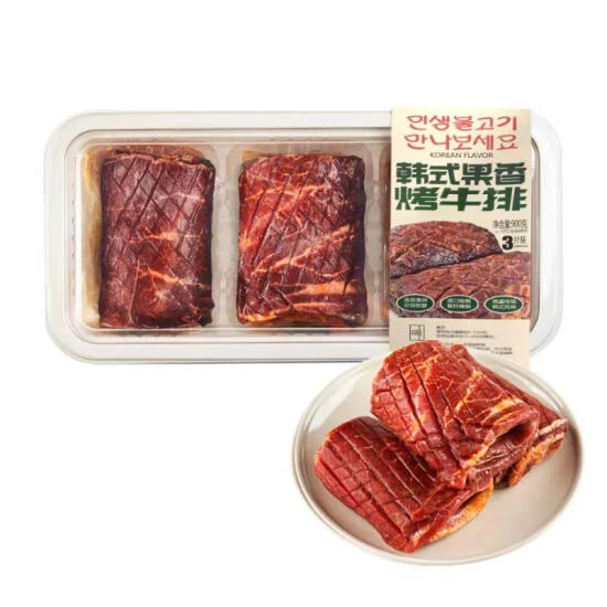 山姆 韩式果香烤牛排 900g