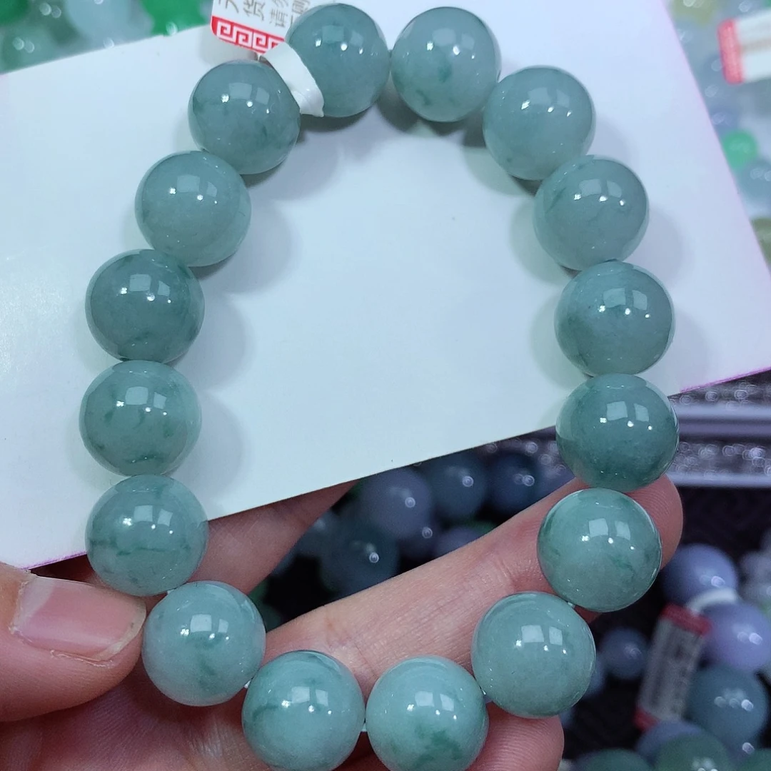 翡翠手链未镶嵌卡12.8