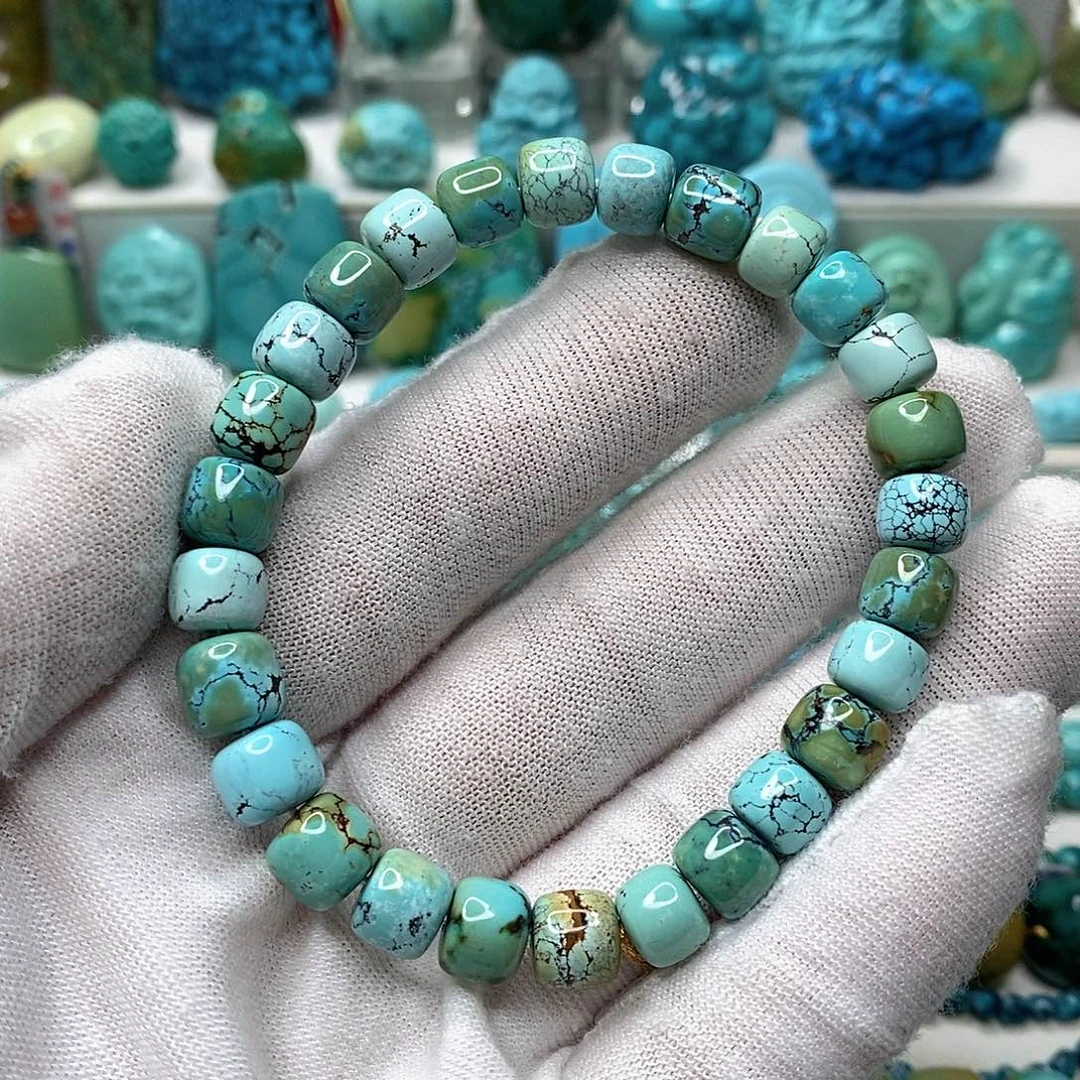 绿松石未镶嵌天然原矿 地大质检