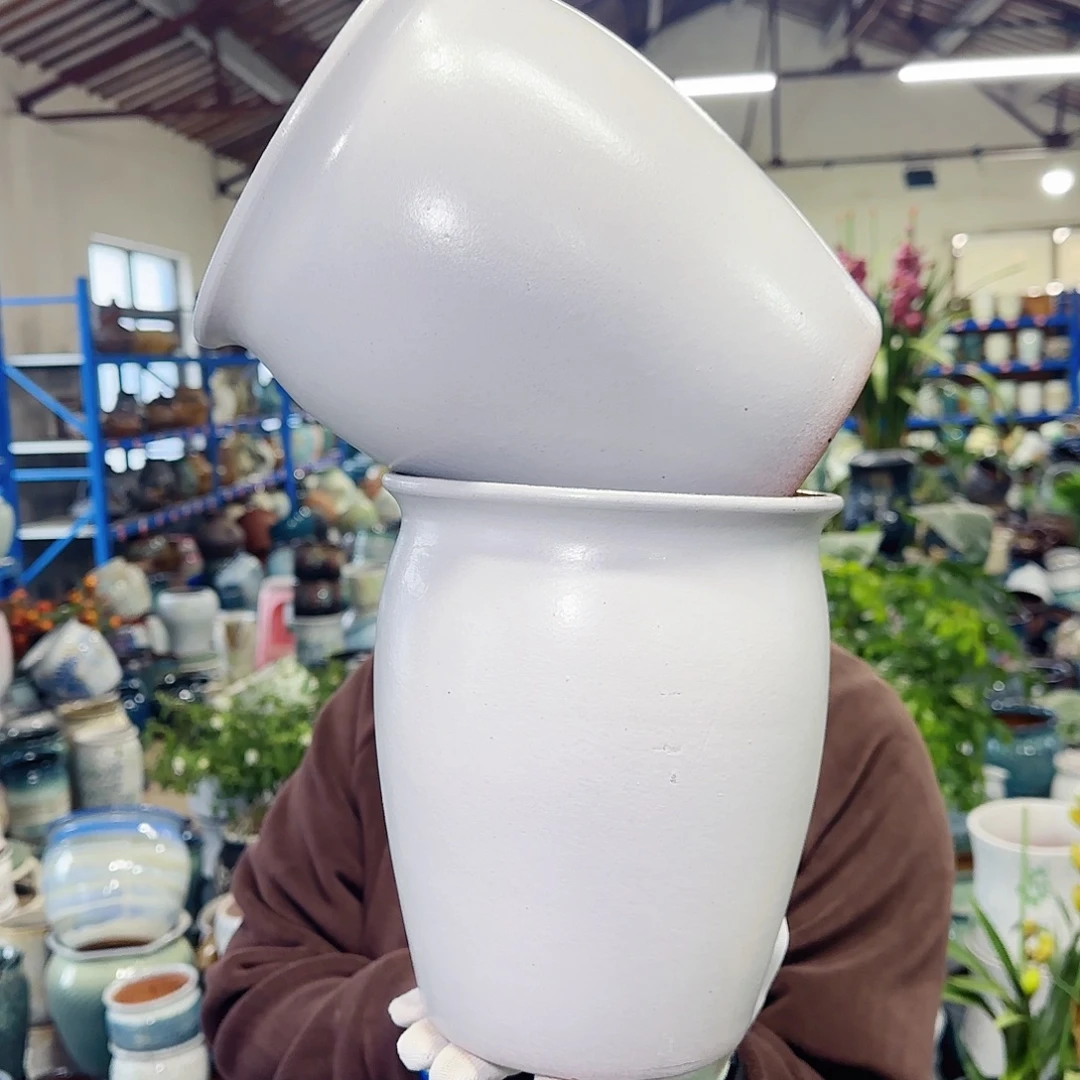 紫砂花盆高22口18