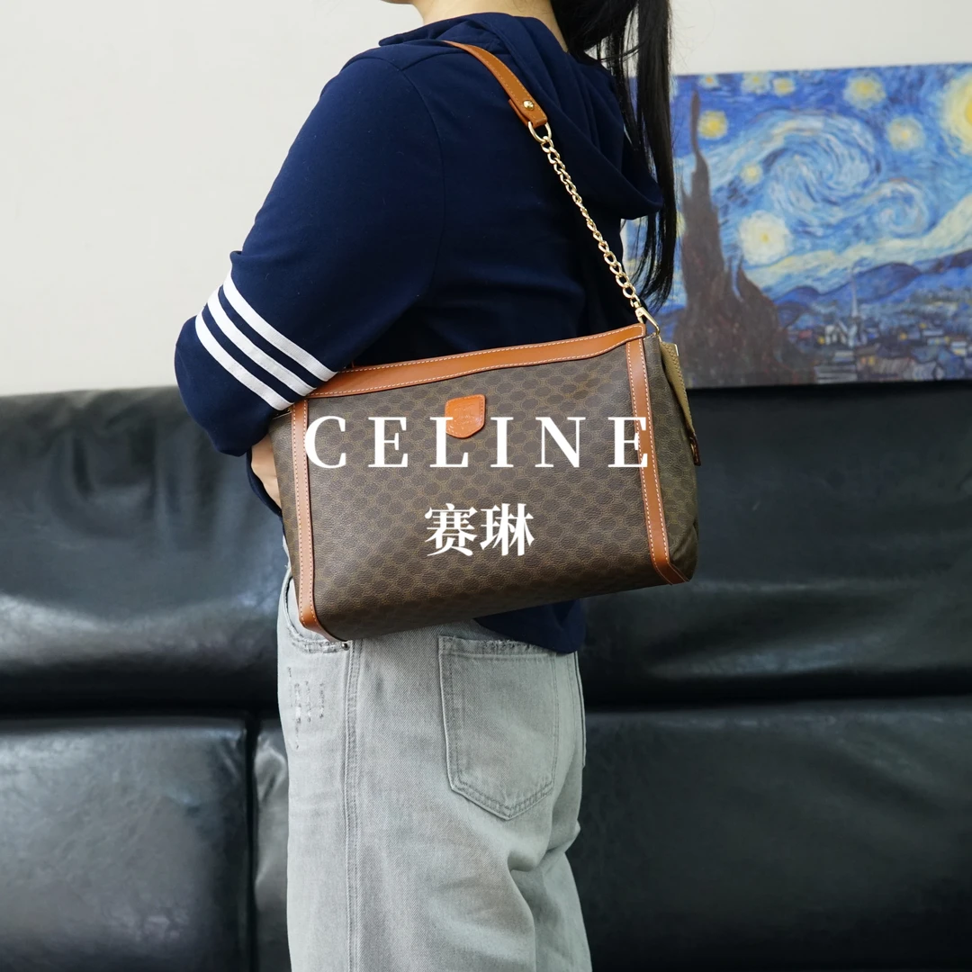 95新 Celine/思琳 老花单肩包/EE03321008/1008
