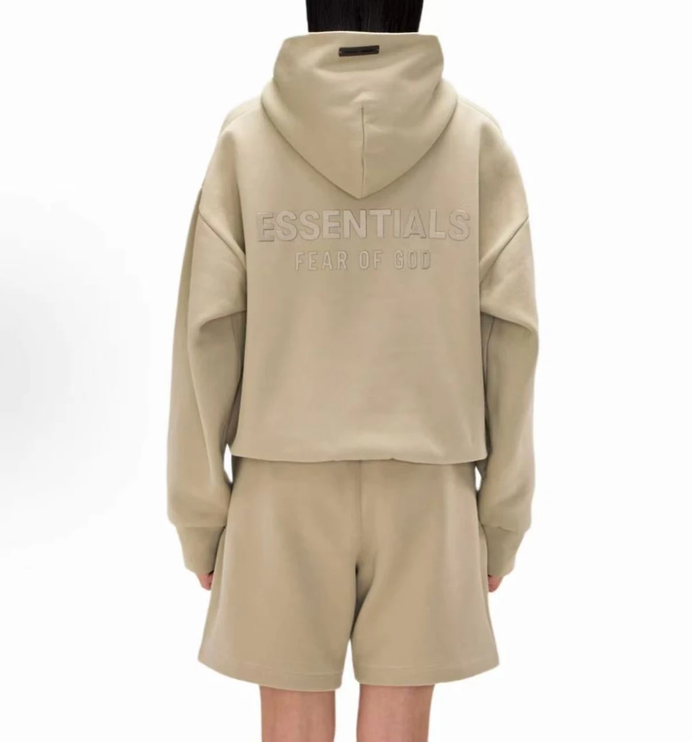 25FW Classic Hoodie连帽落肩宽松橡胶标签经典拉链卫衣外套