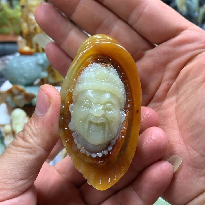知***Z蛇纹石玉未镶嵌手把