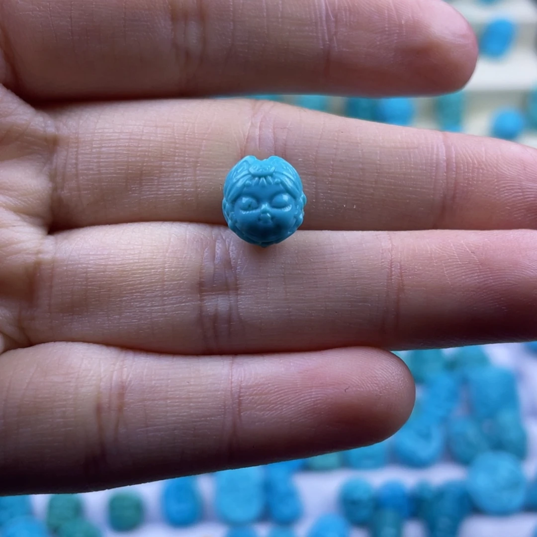 绿松石未镶嵌天然原矿绿松石雕件