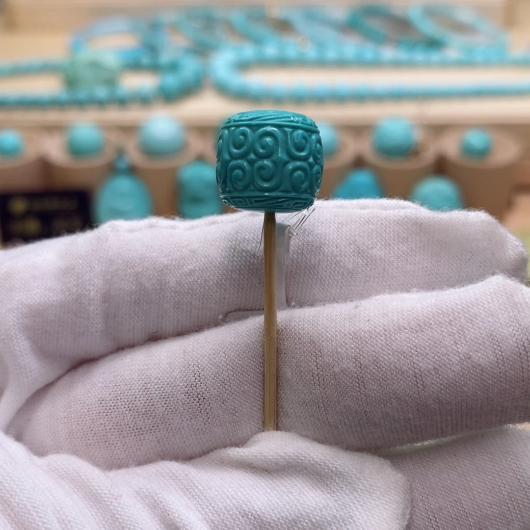 绿松石未镶嵌珠宝奇石12.6mm