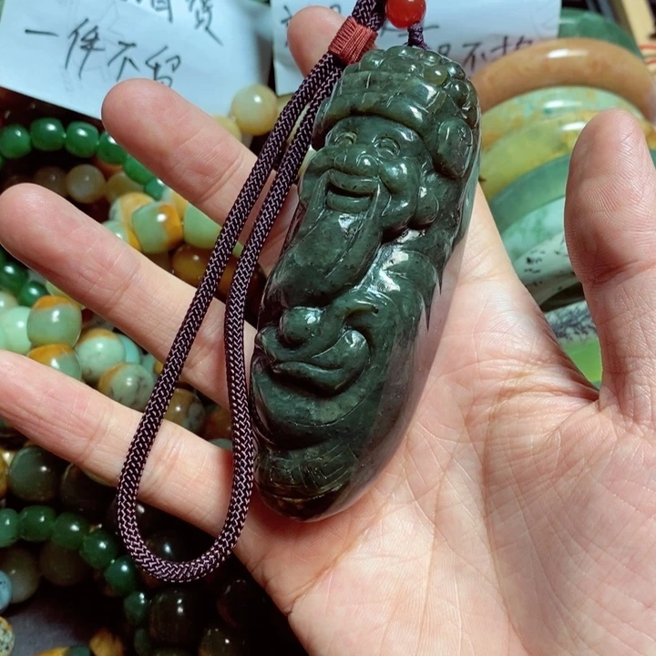 岫岩河磨玉（透闪石质玉）手链未镶嵌