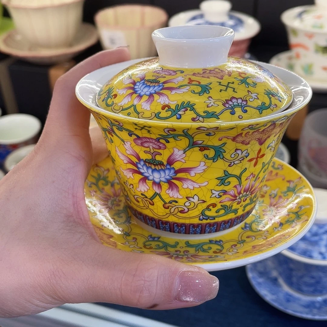 陶景德陶瓷盖碗茶具