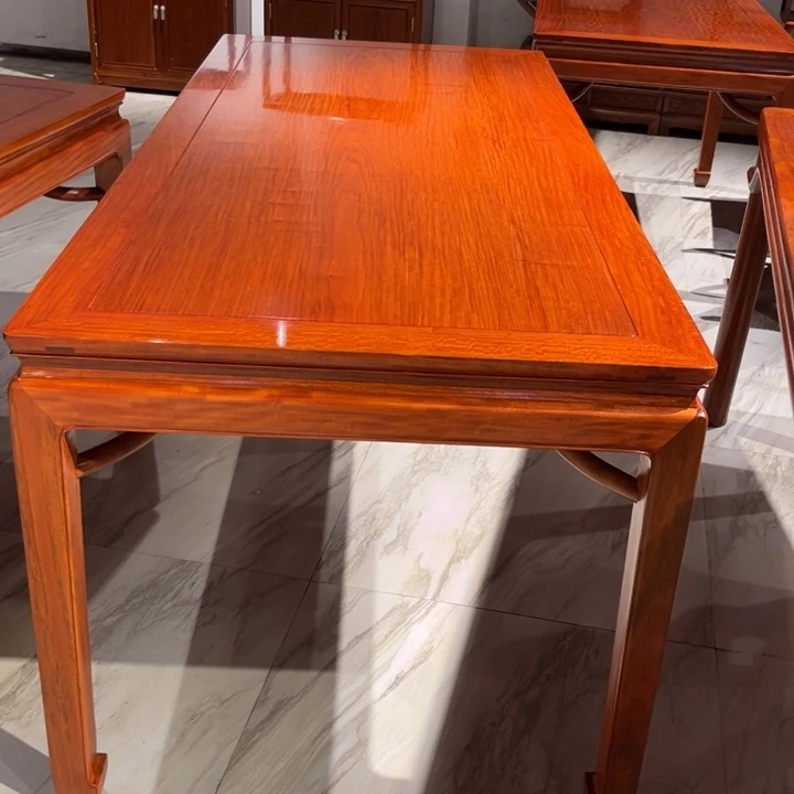 紫檀木类端景台文**器缅花长方桌