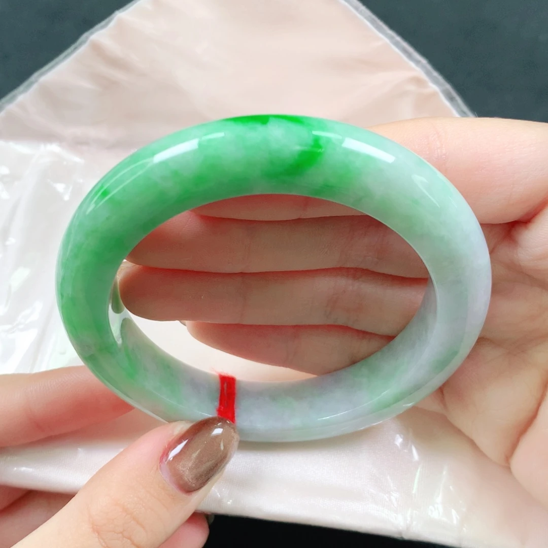 翡翠未镶嵌手镯56圈51830