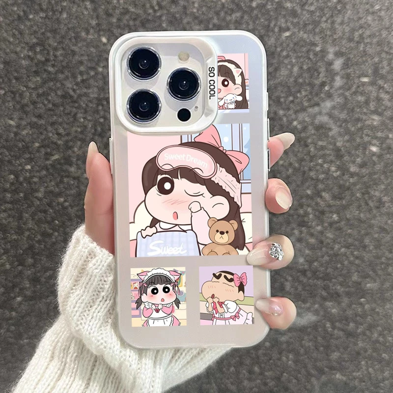 彩银揉眼妮妮iphone17promax手机壳15苹果16pro防摔14卡通13新12P