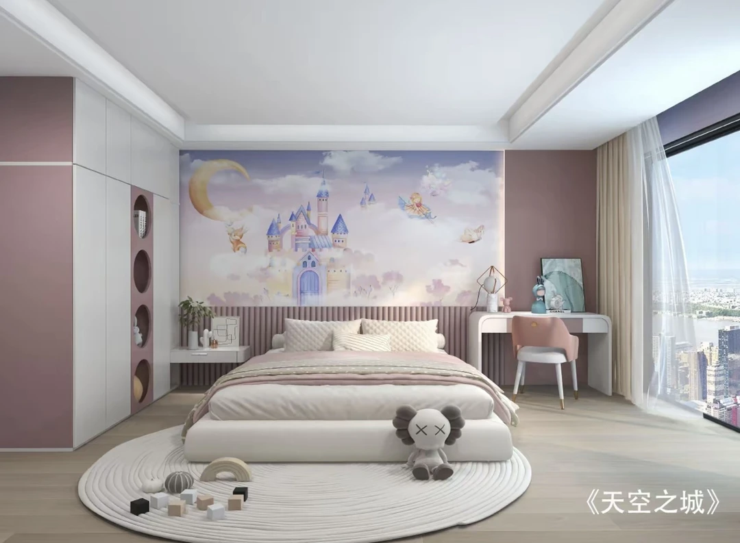 25m² 天洋墙布环保儿童房壁画套餐(含安装)