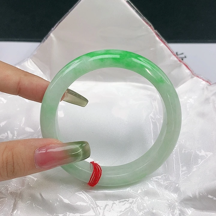 翡翠未镶嵌手镯圈55.5，78011