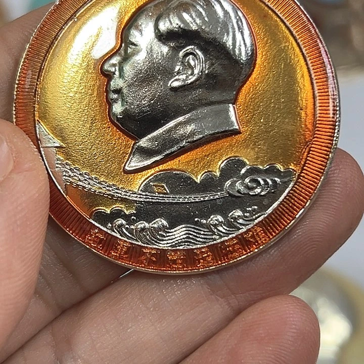 其他普通金属湖**影纪念章一个