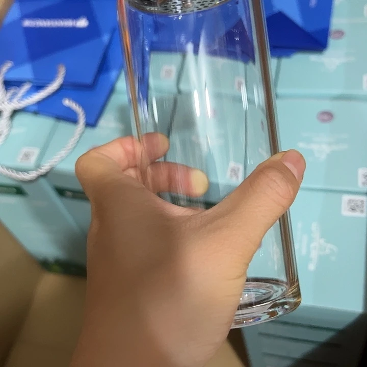 玻璃杯4104104101205410单层烫手玻璃杯➕杯套