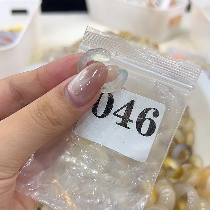 玛瑙/玉髓戒指合金46港12