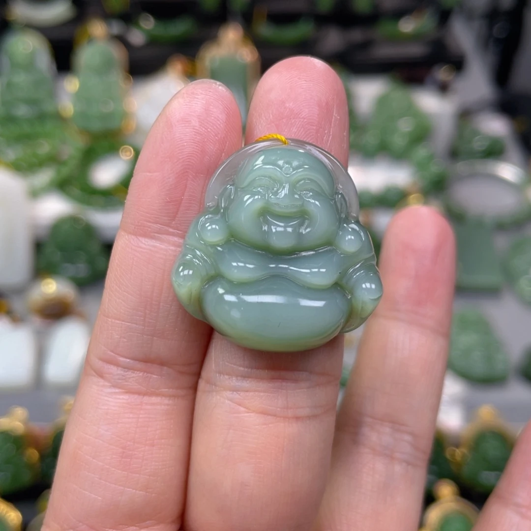 和田玉（碧玉）未镶嵌吊坠(不含链)
