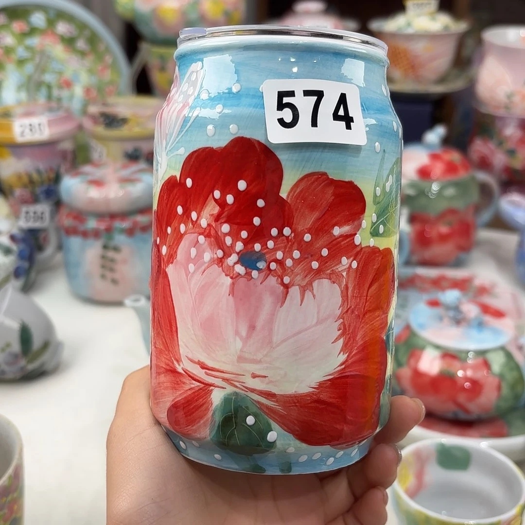 景德镇手绘高温釉下彩陶瓷茶具