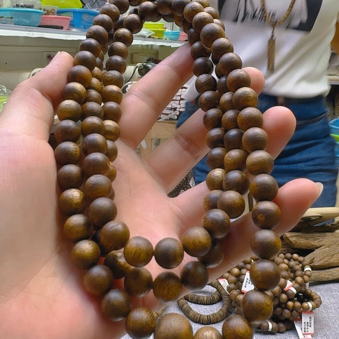 手串沉香09圆珠108多圈手串 30克+