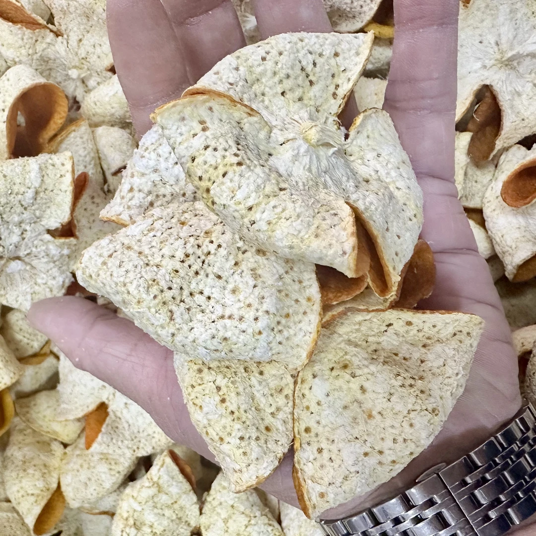 2024年南坦老树圈枝冬后大红折花新会陈皮柑皮干皮生晒新皮高货