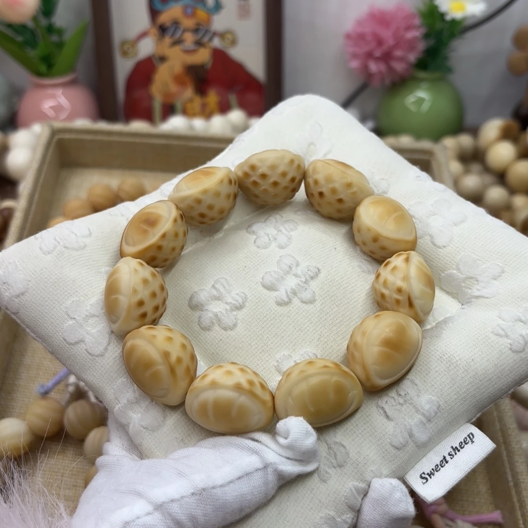 秋***天菩提根/象牙果吊坠25干磨牙果炭烤榴莲默认瑕307