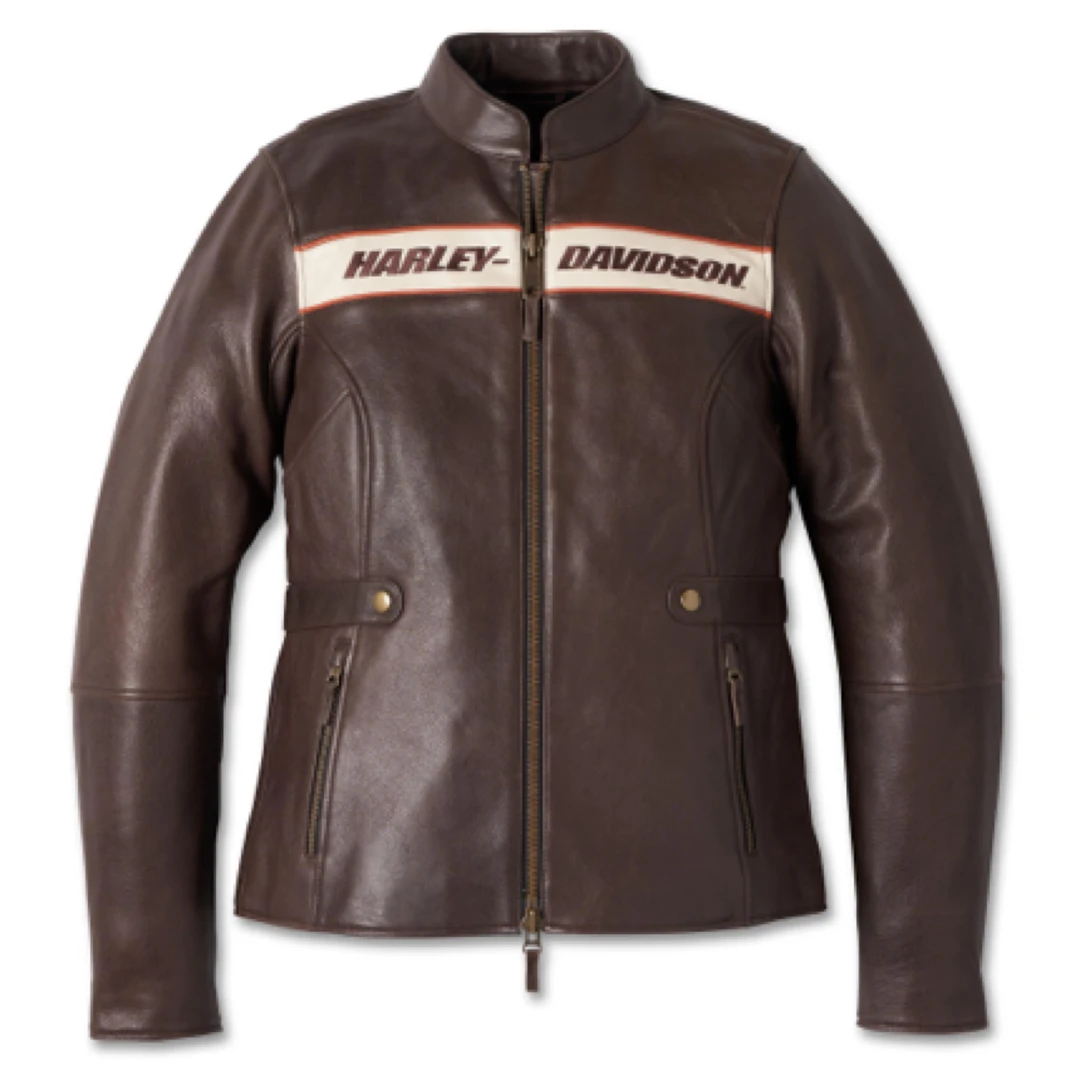 哈雷戴维森女款M码牛皮皮衣98006