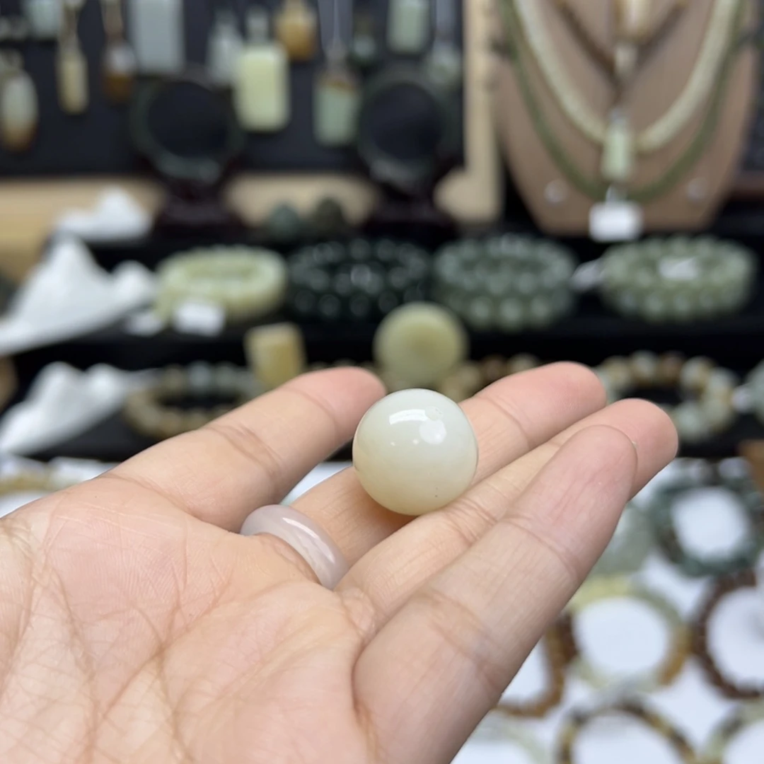 手链未镶嵌和田玉花**花