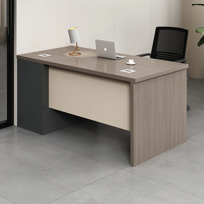 办公桌单人现代简约办公室1.2米1.4米学校职员办公室电脑桌椅组合