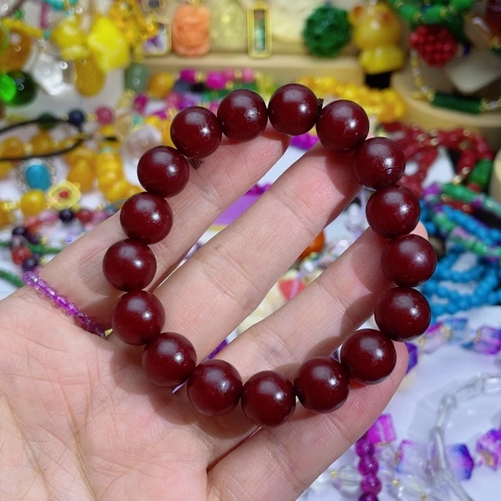 树脂制品55号红色手串