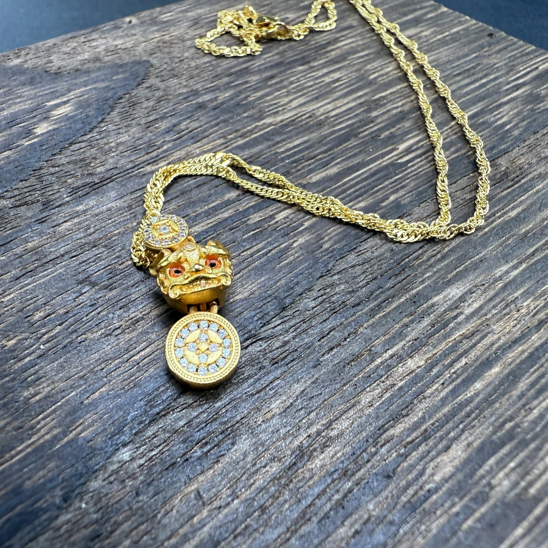 【运费险+国检证书】吞金兽钻石吊坠 - 1011