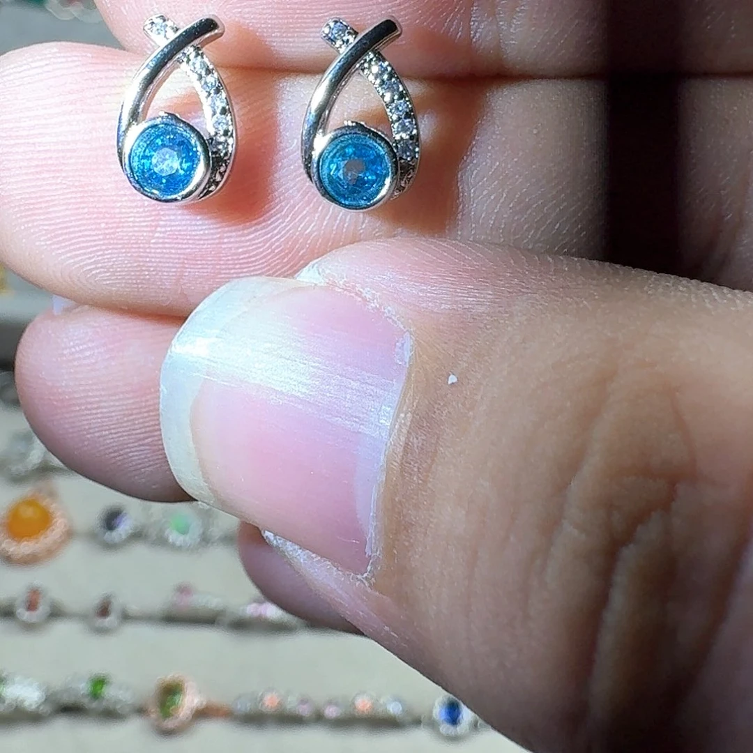 芙蓉石戒指银S925镶嵌