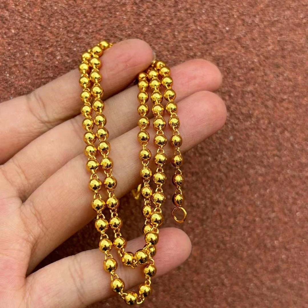 255-精工爆闪珠项链