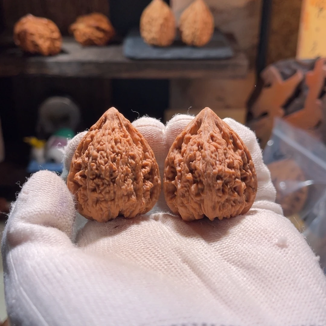 伍***柒文玩核桃把件33塔尖全品