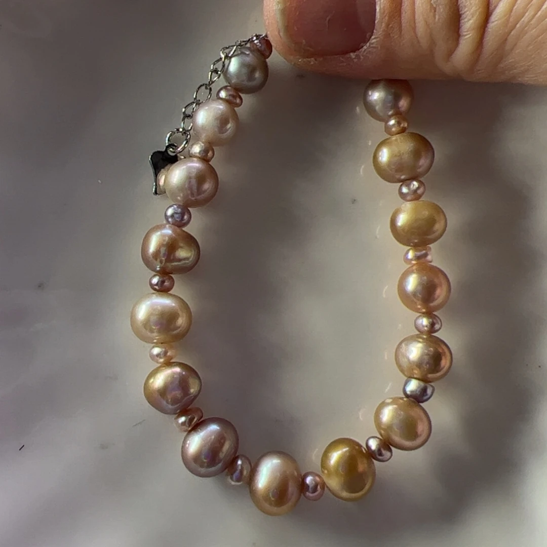 手绳合金淡水珍珠