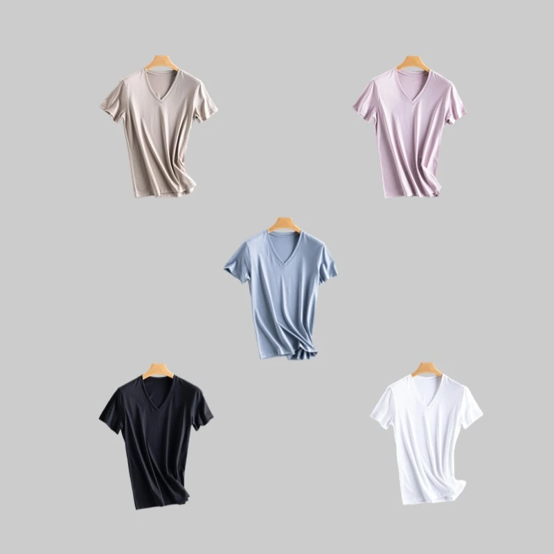 【Minority Focus】百搭V领棉柔速干短袖T恤薄款女款23-0069-QDFS